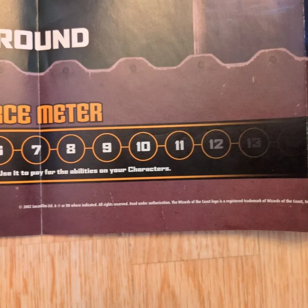 (2) Star Wars 2002/2003 Trading Card Game Paper Playmats